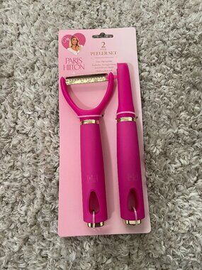 Paris Hilton 2pc Peeler Set Pink NWT Kitchen Tool